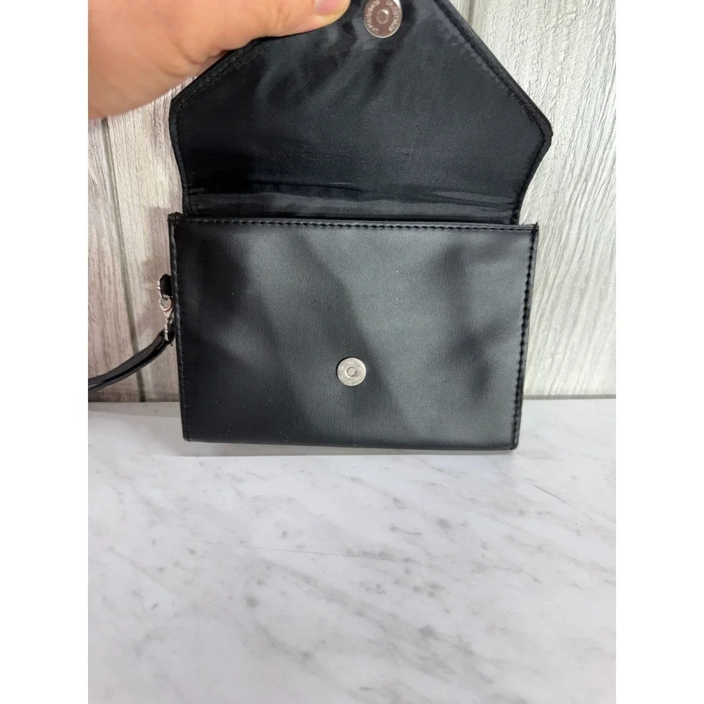 Green Bay Packers NFL Wristlet Clutch Bag Black The Northwest Company Envelope